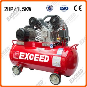 Compresseur d'air à piston silencieux 2HP 1,5kW, lubrifié à l'huile, refroidi par air, mobile, pour atelier - Product Image 3