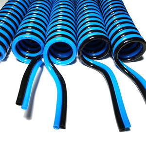 Toptan yüksek basınçlı PU ikiz geri tepme Spiral pnömatik hortum 8mm PU çok sıralı bobin tüp hava ve sıvı için - Product Image 1