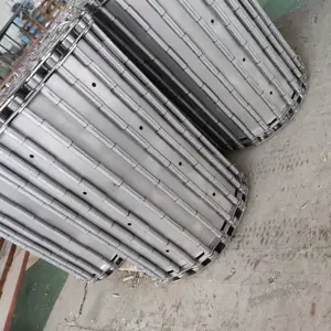 冲孔链板排屑机皮带304 316不锈钢碳钢穿孔链板链接输送带