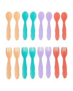 Ensemble de 16 fourchettes et cuillères en silicone réutilisables, écologiques, de qualité alimentaire, résistantes à la chaleur, pour bébés, en provenance du Vietnam - Product Image 4