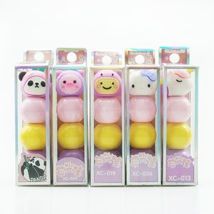 3pcs in 1 in Line Kawaii <span class=keywords><strong>Pastel</strong></span> Light Colors Little Dinosaur Cat Panda Pig Unicorn Highlighter Pen - Product Image 2