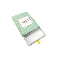 Boîte de rangement de luxe personnalisée pour vêtements, en matériaux recyclés écologiques, avec pelliculage brillant, pour foulards et chaussettes, protection UV