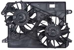 พัดลมระบายความร้อนหม้อน้ำเครื่องยนต์2ชิ้น CF13077 5137714AA พลาสติกสีดำสำหรับ300 /challenger - Product Image 4