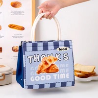 Sac isotherme à motif de dessin animé Kawaii, doublure en aluminium, sac isotherme portable pour femmes et étudiants