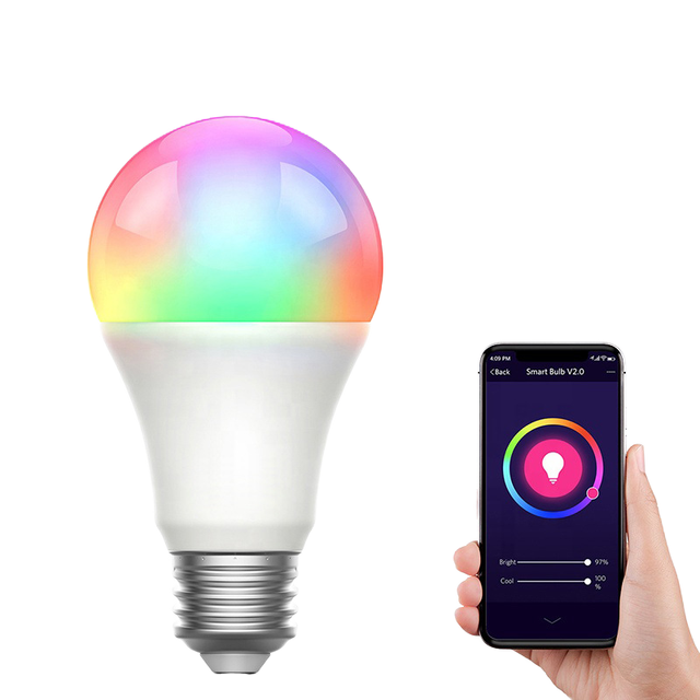 LEDEAST Tuya Smart Lighting Multi-Functional Light Bulbs E26/B22/E27 RGBCW Dimmable LED AC Wi-Fi CE/FCC Certified PC Material