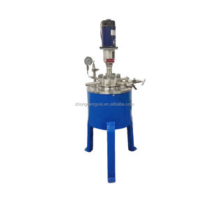 Bioréacteur en acier inoxydable haute pression, réacteur de laboratoire automatique contrôlé par PLC avec réservoir agitateur - Product Image 1