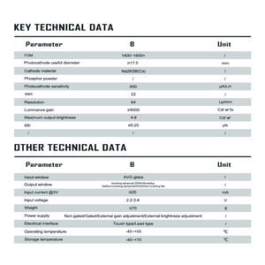 Tubo Intensificatore d'Immagine QCNV Q4-B a Due Fili MX10160 GEN2+ FOM1400+ Non-Autogate per Dispositivi di Visione Notturna PVS14 PVS31 GPNVG18 - Product Image 2
