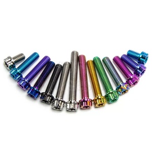 Đĩ<span class=keywords><strong>a</strong></span> phanh xe máy điện bằng hợp kim titan M8 kiểu đĩ<span class=keywords><strong>a</strong></span> bay với ốc vít hình hoa mai - Product Image 4