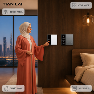 M17-1K-ZTSP Améliorez votre espace avec un interrupteur tactile PC Tuya Zigbee 1 voie 16A 3500W compatible Alexa Google Home, avec fonction relais et mode scène - Product Image 5