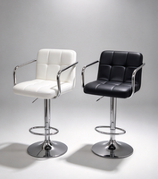Chaise de bar ergonomique pour îlot de cuisine, tabouret de bar moderne et haut, pivotant et réglable, pour cafés