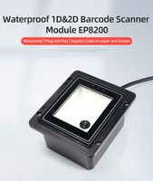 Lecteur de codes-barres QR 1D 2D Yokoscan pour validateur de billets de bus, industriel, étanche, extérieur, CMOS 800*600, montage fixe