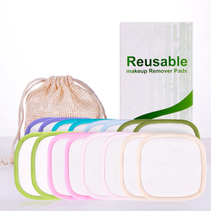 100% coton Noir Oeil Réutilisable Démaquillant Lingettes - Product Image 6