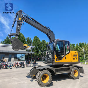 <span class=keywords><strong>Prix</strong></span> d'usine réduit pour <span class=keywords><strong>mini</strong></span>-excavatrice hydraulique à roues de 8 tonnes, équipée d'un tiltrotateur, garantie à distance d'un an - Product Image 4