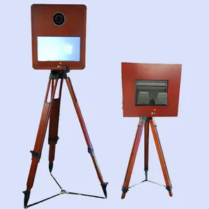 Photobooth đám cưới gỗ ảnh cổ điển gian hàng giá bán buôn retro bằng gỗ gian hàng ảnh máy với máy in và máy ảnh