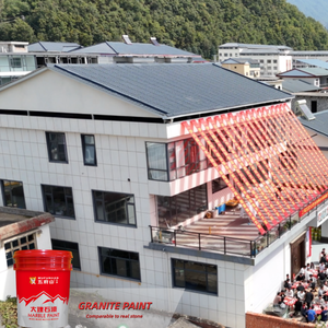 Revêtement liquide acrylique à base d'eau Wufushan pour murs extérieurs de bâtiments (effet granit) Application par pulvérisation - Product Image 1