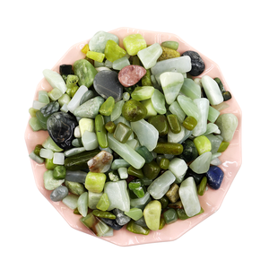 Pietre di Giada Lucidate e Burattate, Ciottoli <span class=keywords><strong>Decorativi</strong></span> Naturali Verdi e Bianchi Misti <span class=keywords><strong>per</strong></span> Decorazione Vasi di Cactus e <span class=keywords><strong>Piante</strong></span> Succulente - Product Image 3