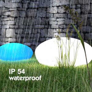 Lampes solaires d'extérieur, lumière solaire de jardin en forme de galet, étanche, avec changement de couleur, éclairage de paysage avec télécommande - Product Image 5