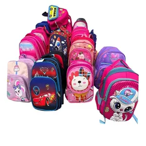 3 доллара модель ZWJ004 хорошее качество детский рюкзак для мальчиков школьные сумки для девочек с множеством узоров