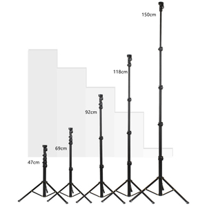Nâng cấp 64-inch Chân máy có thể mở rộng cho điện thoại thông minh ổn định Selfie Stick điện thoại di động chân máy cho <span class=keywords><strong>iPhones</strong></span> Android và máy ảnh - Product Image 3