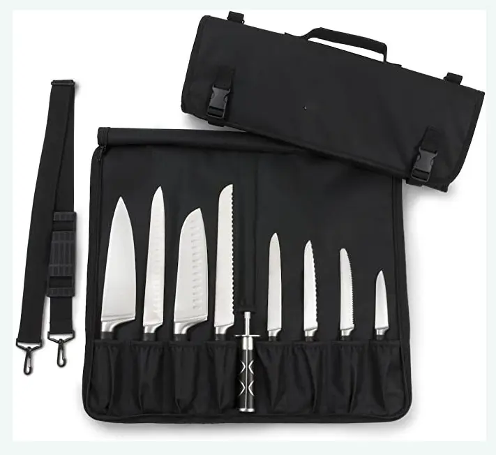 Custom Polyester Storage Tools Bag Accessories Portable Chef Knife Bag