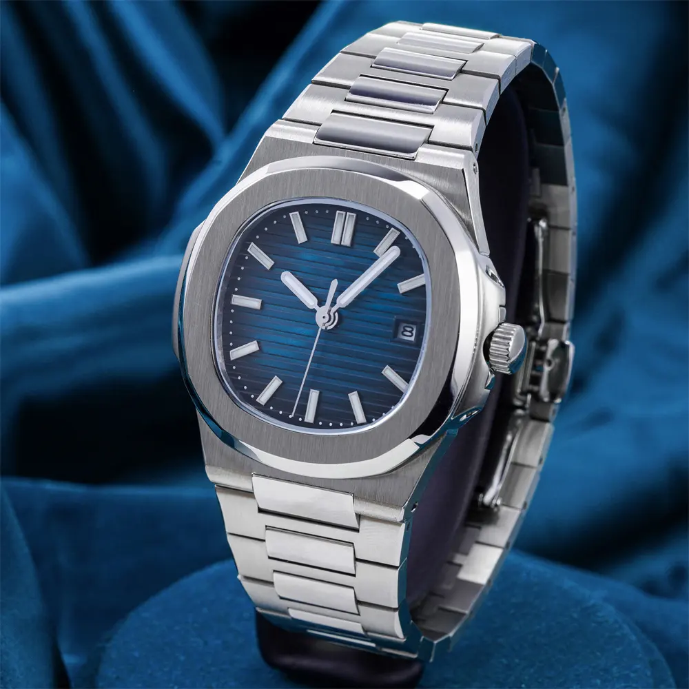 Men's 50M Không Thấm Nước Sáng Lịch Orologi Tự Động Ceccanici Uomo Đồng Hồ Vuông Người Đàn Ông Sang Trọng Đồng Hồ Đeo Tay