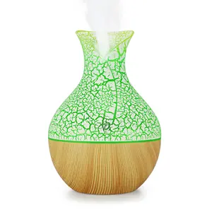 Diffuseur d'arôme pour les parfums de bois LED, humidificateur ultrasonique, lumières LED, USB, ml