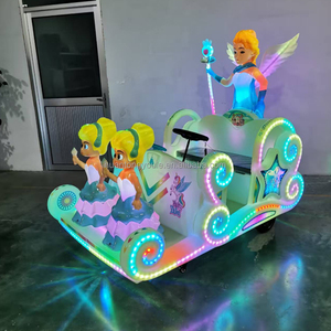 Voitures électriques à batterie pour enfants et adultes, thème princesse, lumineuses, manèges pour enfants dans les parcs d'attractions - Product Image 2