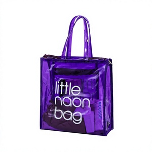 Bolsa <span class=keywords><strong>de</strong></span> Mano Transparente Impermeable <span class=keywords><strong>de</strong></span> PVC con Cierre: Bolso Transparente para Vacaciones <span class=keywords><strong>de</strong></span> Verano y Viajes (Logotipo Personalizado Disponible) - Product Image 4