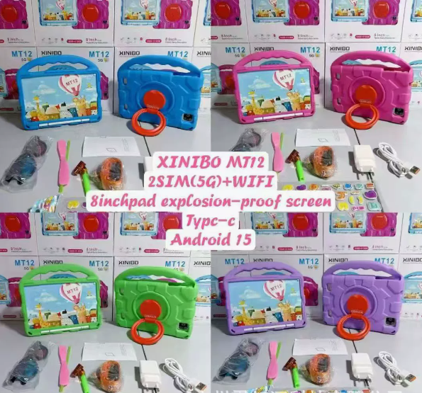 MT12 8-inch Brand-new Children's Tablet Computer, Suitable for Students, for Learning and Gaming.