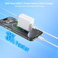 Chargeur rapide PD20W avec câble C vers C pour montre intelligente, fabrication de qualité, respectueux de l'environnement, transmission de données
