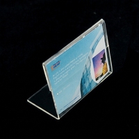 Support d'affichage personnalisé en acrylique transparent pour cartes de visite, étiquettes de prix et publicités – Présentoir en plexiglas pour cartes de visite pour magasin