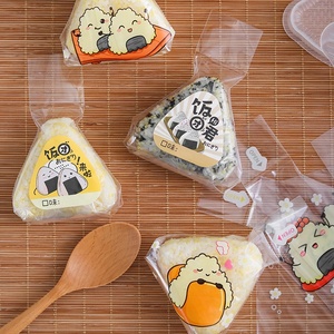 Bolsas triangulares de embalaje de rollos de arroz Bolsa de microondas de grado alimenticio para <span class=keywords><strong>sushi</strong></span> con impresión encantadora - Product Image 4