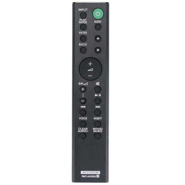 For Sony Home Audio System Sound Bar Remote Control Replacement New RMT-AH300U with Fixed Code Plastic Material