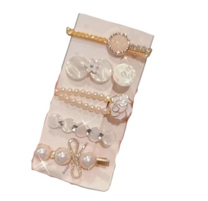 5 Por juego de horquilla coreana elegante bonita para niñas horquilla lateral de perla flequillo Cabeza trasera decoración del cabello Clip lateral para niñas - Product Image 6