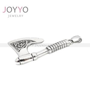 कस्टम उच्च गुणवत्ता वाले फैशन गहने पुरुषों स्टेनलेस स्टील विंटेज नार्डिक वाइकिंग नोर्स पेरुन एमुलेट कुल्हाड़ी पेलेंट - Product Image 3