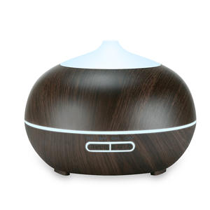 Diffuseur d'arômes à effet bois 400 ml, humidificateur ultrasonique avec lumière LED pour la maison, le bureau et la table - Product Image 4