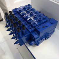 Vanne hydraulique multi-directionnelle TRM20E à détection de charge et partage de débit pour excavatrice, vanne sectionnelle hydraulique 180L/min