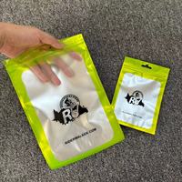 Sacs en Mylar avec fenêtre transparente, sacs refermables à fermeture éclair pour boucles d'oreilles, lunettes, biscuits, bijoux, bonbons et petits échantillons