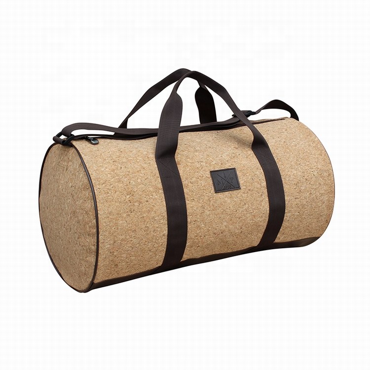 Light weight eco-friendly recyclable cork bag sport gym bag natural duffel bag for travel
