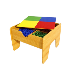 Ensemble table et chaises en bois courbé moderne pour bébés et enfants - Écologique Montessori - Mobilier de classe - Product Image 1