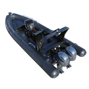 Haote RIB 760 Aluminium Hull Orca Hypalon Cruising Inflatable Rib Boat For Sale