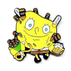 Spilla Personalizzata in Lega <span class=keywords><strong>di</strong></span> Zinco Design <span class=keywords><strong>Spongebob</strong></span> Alta Qualità Spille Cartoon in Metallo Smaltato - Product Image 2