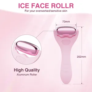 ABS silikon buz küpü haddeleme sistemi yüz gözler için yüz Derma rulo masaj cilt Derma soğutucu güzellik buz yüz masajı