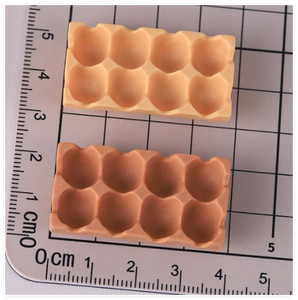 Vente en gros de <span class=keywords><strong>bricolage</strong></span> mignon petit présentoir de rangement en 3D plateau d'oeufs de poule en résine décoration de <span class=keywords><strong>cuisine</strong></span> de maison de poupée miniature jouets alimentaires pour enfants - Product Image 2