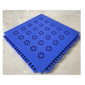 Multi-Sport Court Flooring <b>Tiles</b>-Basketball Badminton Table Tennis-Waterproof Interlocking TPE Vinyl for Outdoor Use - Product Image 1