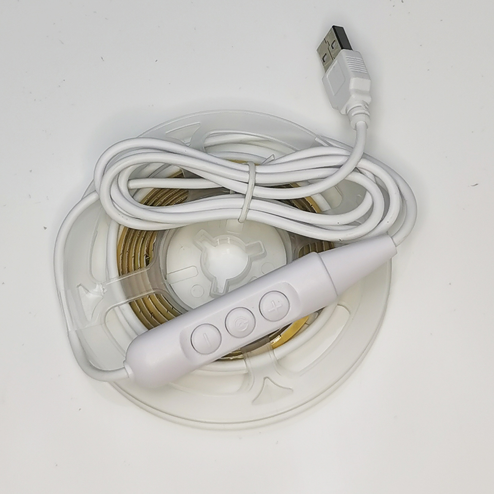 Factory USB Led COB Strip Kits Voice Control 5V 5mm 2m 16W Dimmable Dots Free Led Strip Light · image 3