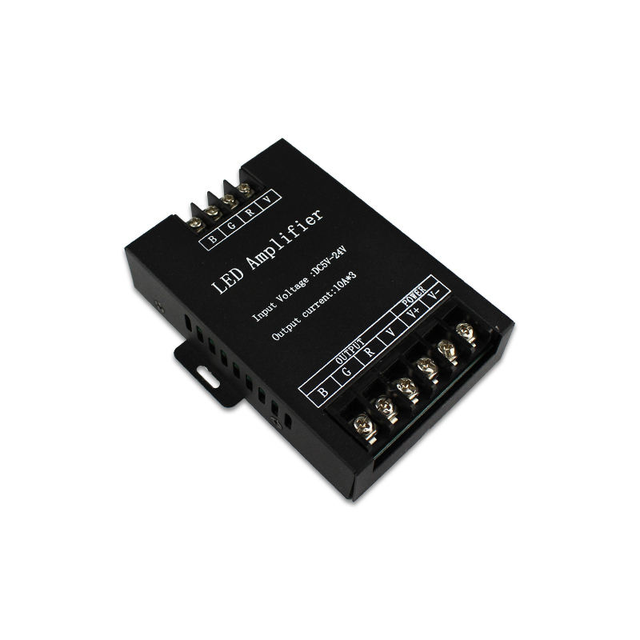 30A High Speed Synchronous Signal Repeater RGB LED Amplifier Iron Shell DC5-24V 360W PWM for Strip Extension