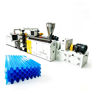 Macchina per la produzione di blocchi filtranti a nido d'ape in plastica, decantatori a tubi inclinati, decantatori a blocchi, decantatori lamellari e piastre inclinate per piscine - Product Image 1