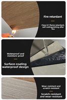 Panneaux muraux en composite bois-plastique de haute qualité, à texture lisse, couleur unie, écologiques, imperméables et ignifuges, adaptés aux salles de sport