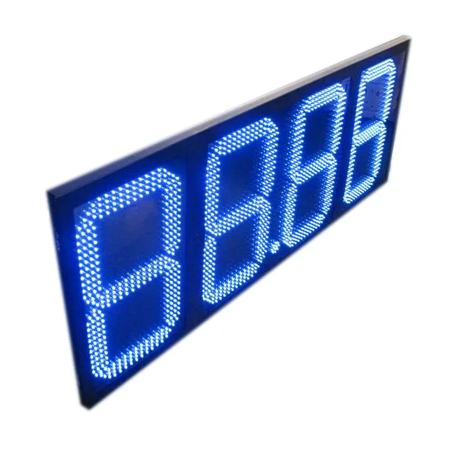 Fabriek Levering Formaat 8.888 8.889/10 Led Digitale Gasprijs Display Led Benzinepomp Topper Elektronische Prijsborden